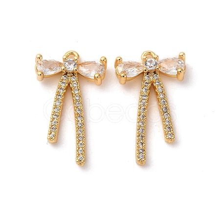 Brass Micro Pave Cubic Zirconia Pendants KK-F898-01G-1