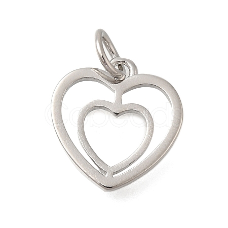 Heart Rack Plating Brass Charms LS-KK-I716-21A-P-1