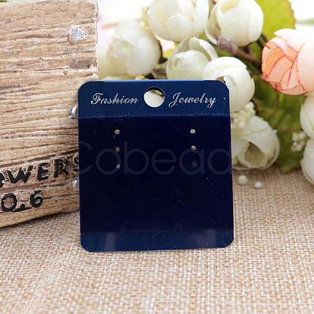 100Pcs PVC & Velvet Earring Display Cards PW-WG94752-04-1