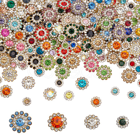 200Pcs Iron Rhinestones Cabochons FIND-AR0006-23-1