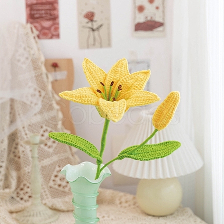 DIY Lily Flower Knitting Kits for Beginners PW-WGA01C2-03-1