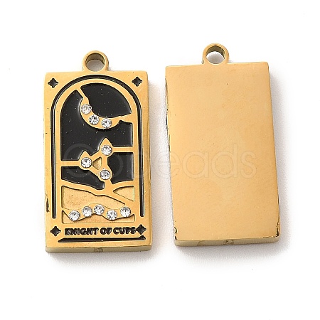 304 Stainless Steel Pendants STAS-M310-01G-03-1