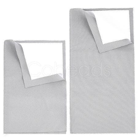 2Pcs 2 Style 4 Layers Silver Polishing Cloth TOOL-BBC0001-04A-1