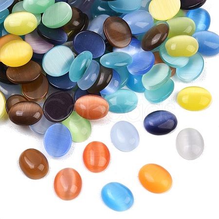 Cat Eye Cabochons CE-J005-8x10mm-M-1