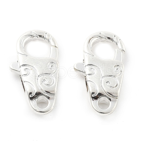 Brass Lobster Claw Clasps KK-R216-18C-S-1