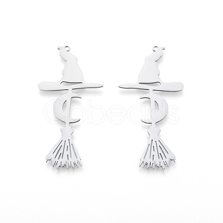 Non-Tarnish Halloween 201 Stainless Steel Big Pendants STAS-N090-LA984-1-1