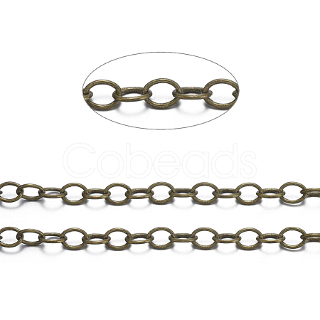 Brass Cable Chains X-CHC024Y-AB-1