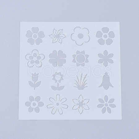 Plastic Reusable Drawing Painting Stencils Templates X-DIY-L026-106C-1