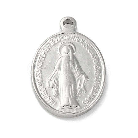Anti-Tarnish 201 Stainless Steel Pendants STAS-Q015-03P-1