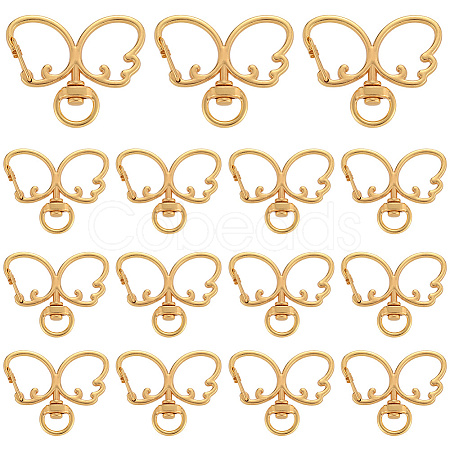 20Pcs Alloy Swivel Clasps FIND-SC0017-28G-1