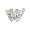 Non-Tarnish 304 Stainless Steel Pendant Rhinestone Settings, Butterfly, Stainless Steel Color, Fit For 0.8mm Rhinestone, 13.5x20x3mm, Hole: 2mm