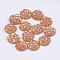 Resin Cabochons, Half Round, Goldenrod, 12x3~3.5mm