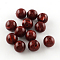 Round Imitation Gemstone Acrylic Beads, Dark Red, 8mm, Hole: 2mm