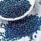 MIYUKI Round Rocailles Beads, Japanese Seed Beads, 8/0, (RR326) Transparent Capri Blue Luster, 3mm, Hole: 1mm, about 422~455pcs/10g