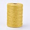 Jute Cord, Jute String, Jute Twine, for Jewelry Making, Yellow, 2mm, about 200m/bundle