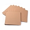 Corrugated Cardboard Sheets Pads, for DIY Crafts Model Building, Square, BurlyWood, 30x30x0.3cm