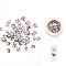 Paper Cabochons, Nail Art Decorations Accessories, Fortune Cat, Mixed Color, 5~6.5x5~6x0.1mm, about 50pcs/box