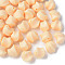 Opaque Acrylic Beads, Twist, PeachPuff, 14.5x14x14mm, Hole: 1.6mm, about 390pcs/500g