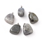 Natural Labradorite Pendants, with Platinum Tone Brass Findings, Nuggets, 23~30x13~22x12~20mm, Hole: 5x3mm