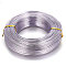 Round Aluminum Wire, Bendable Metal Craft Wire, for DIY Jewelry Craft Making, Lilac, 7 Gauge, 3.5mm, 20m/500g(65.6 Feet/500g)