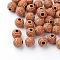 Imitation Wood Acrylic Beads, Round, Peru, 11mm, Hole: 3.5mm, about 690pcs/500g