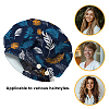 Cotton Adjustable Printed Bouffant Hats Working Caps for Women Men AJEW-WH0677-002-6