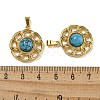 Synthetic Turquoise Pendants STAS-U024-15G-01-3