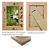 Rectangle with Dog & Word Wooden Photo Frames AJEW-WH0292-005-2