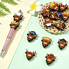 14Pcs 7 Styles Cattle Food Grade Silicone Focal Beads SIL-CJ0003-11-6