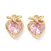 Brass Micro Pave Cubic Zirconia Pendants KK-A281-20G-01-1