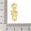 Rack Plating Brass Micro Pave Clear Cubic Zirconia Enamel European Dangle Charms KK-S380-27G-01-3