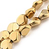 Full Plated Electroplate Glass Beads Strands EGLA-G037-04A-FP05-1