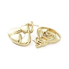 Hollow Teardrop Brass Stud Earrings EJEW-Q811-10G-2