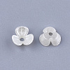 3-Petal ABS Plastic Imitation Pearl Bead Caps X-OACR-T018-01-2