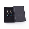 Natural Apatite Dangle Earrings EJEW-JE03595-05-4