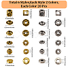 240Pcs 12 Styles Tibetan Style Zinc Alloy Beads FIND-SC0019-94-2