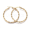 201 Stainless Steel Hoop Earrings EJEW-A054-06D-G-1