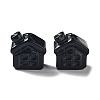 Natural Obsidian Carved Healing House Figurines DJEW-P015-01F-1