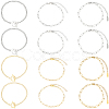 12Pcs 6 Styles 304 Stainless Steel Chains Bracelets for Men Women BJEW-SC0001-64-1