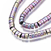 Electroplate Non-magnetic Synthetic Hematite Beads Strands G-T061-141E-3