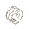 Tarnish Resistant 304 Stainless Steel Open Cuff Ring Findings STAS-E180-08P-1