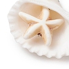 Summer Beach Natural Shell Pendants PALLOY-JF02649-01-3