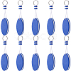 10Pcs Iron Plastic Keychains KEYC-GF0001-27B-1