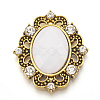 Alloy Acrylic Rhinestone Cabochons RB-N050-01-24AG-2