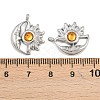 304 Stainless Steel Rhinestone Pendants STAS-Z166-24P-11-3