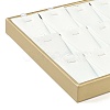 18 Grids Imitation Leather Jewelry Pendant Trays CON-G023-04B-3