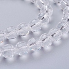 Transparent Glass Bead Strands GLAA-R095-8mm-15-3