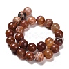 Natural Fire Crackle Agate Beads Strands G-B079-A01-04-3