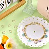 8Pcs Brass Spring Gate Rings KK-SC0003-45-4