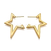 Ion Plating(IP) 304 Stainless Steel Stud Earrings for Women STAS-D084-25G-2